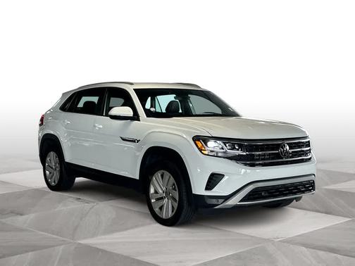 Pure White 2023 Volkswagen Atlas Cross Sport 2.0T SE w/ Technology