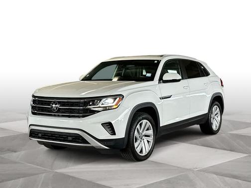 Pure White 2023 Volkswagen Atlas Cross Sport 2.0T SE w/ Technology