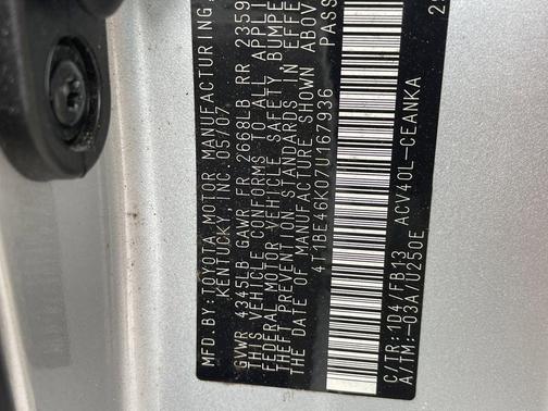 2007 Toyota Camry LE