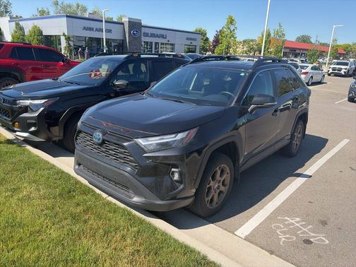 Midnight Black Metallic 2023 Toyota RAV4 Hybrid Woodland Edition