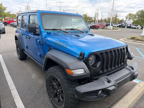 Hydro Blue Pearlcoat 2021 Jeep Wrangler Willys