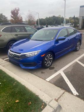 Aegean Blue Metallic 2016 Honda Civic EX