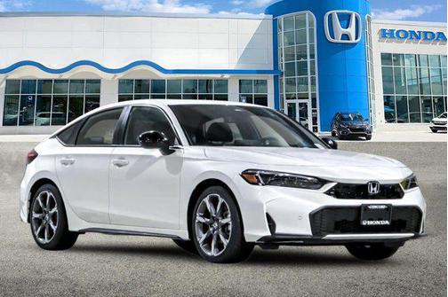 Platinum White Pearl 2026 Honda Civic Hybrid Sport Touring