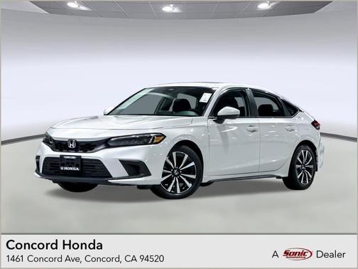 Platinum White Pearl 2024 Honda Civic EX-L