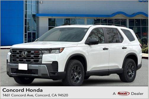 Platinum White Pearl 2026 Honda Pilot TrailSport