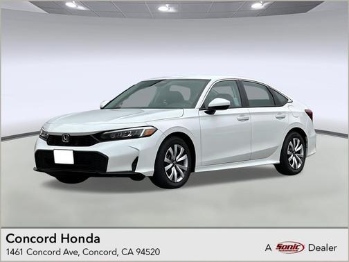 Platinum White Pearl 2026 Honda Civic LX