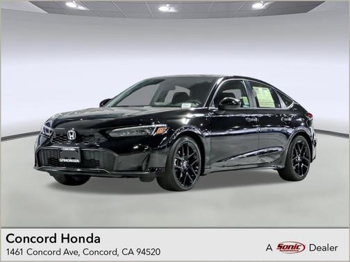 Crystal Black Pearl 2026 Honda Civic Hybrid Sport