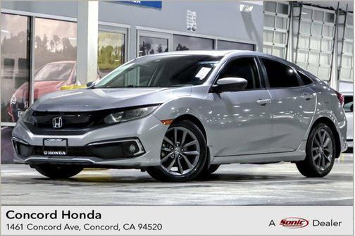 Lunar Silver Metallic 2020 Honda Civic EX