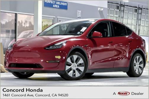 Red Multi-Coat 2022 Tesla Model Y Long Range Dual Motor All-Wheel Drive