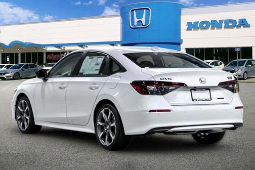 Platinum White Pearl 2026 Honda Civic Hybrid Sport