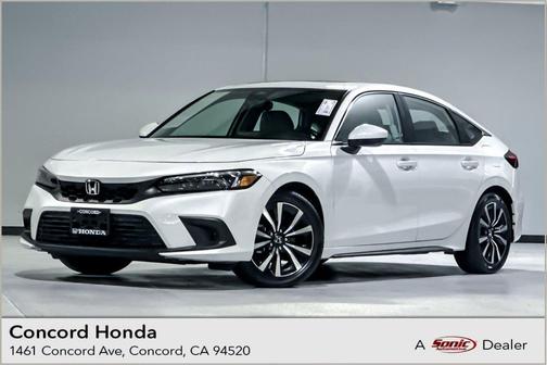 Platinum White Pearl 2024 Honda Civic EX-L