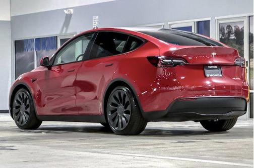 Red Multi-Coat 2021 Tesla Model Y Performance Dual Motor All-Wheel Drive