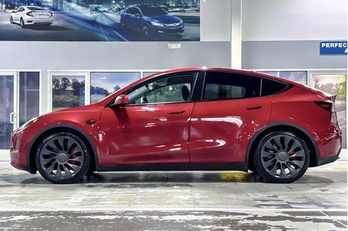Red Multi-Coat 2021 Tesla Model Y Performance Dual Motor All-Wheel Drive