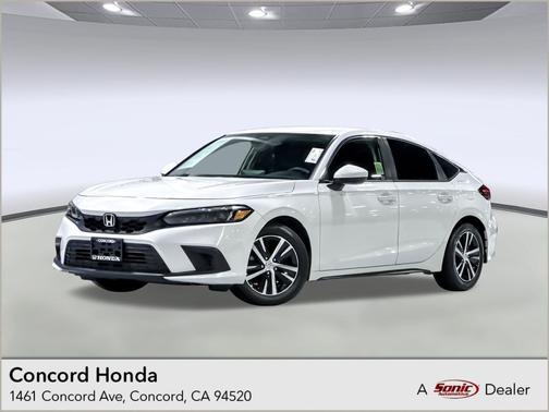 Platinum White Pearl 2023 Honda Civic LX