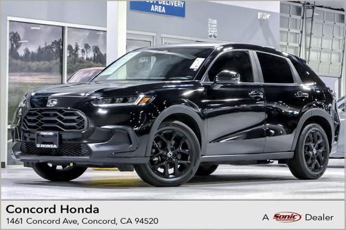 Crystal Black Pearl 2024 Honda HR-V 2WD Sport