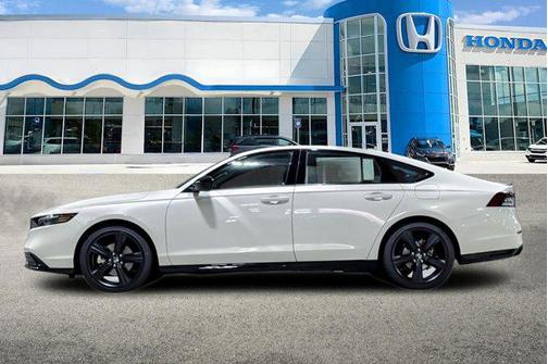 Platinum White Pearl 2026 Honda Accord Hybrid Sport-L