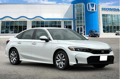 Platinum White Pearl 2026 Honda Civic LX