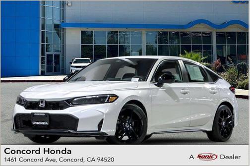 Platinum White Pearl 2026 Honda Civic Sport