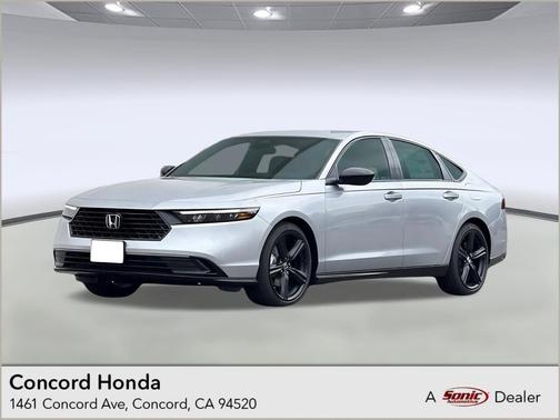 Solar Silver Metallic 2026 Honda Accord Hybrid Sport-L