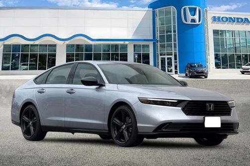 Solar Silver Metallic 2026 Honda Accord Hybrid Sport-L