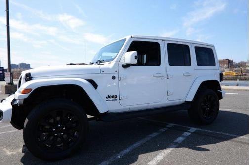 White 2021 Jeep Wrangler Unlimited Sahara High Altitude