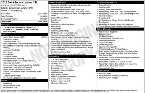 2015 Buick Encore Leather