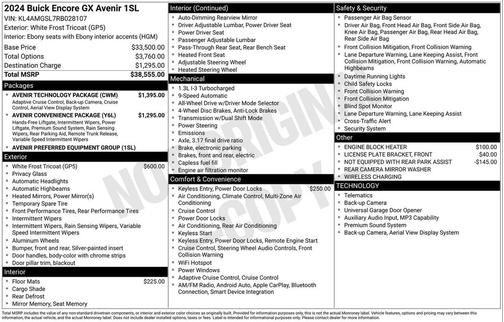 2024 Buick Encore GX Avenir