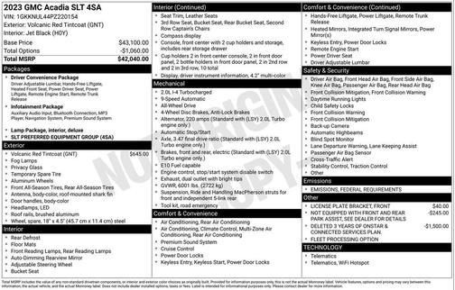 2023 GMC Acadia AWD SLT