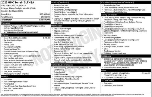 2023 GMC Terrain SLT