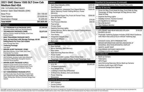 2021 GMC Sierra 1500 SLT