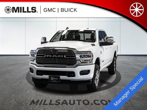 Bright White Clearcoat 2024 RAM 2500 Laramie Crew Cab 4x4 6'4' Box