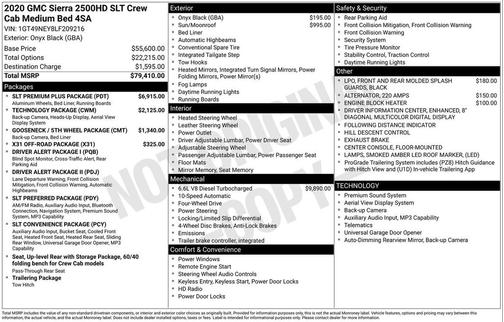 2020 GMC Sierra 2500 SLT