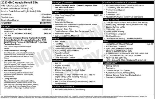 2023 GMC Acadia Denali