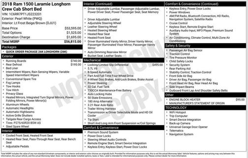 2018 RAM 1500 Longhorn