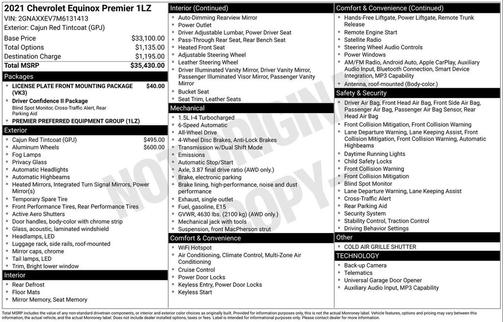2021 Chevrolet Equinox Premier w/1LZ