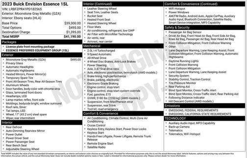 2023 Buick Envision Essence AWD