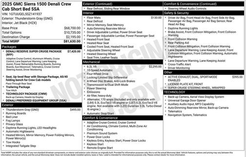 2025 GMC Sierra 1500 Denali