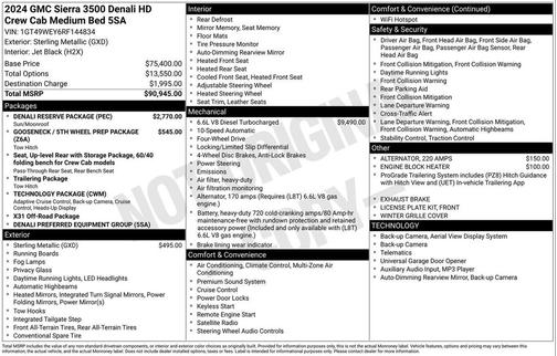 2024 GMC Sierra 3500 Denali