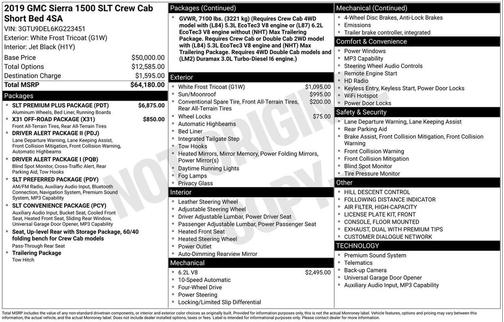 2019 GMC Sierra 1500 SLT