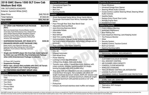 2018 GMC Sierra 1500 SLT