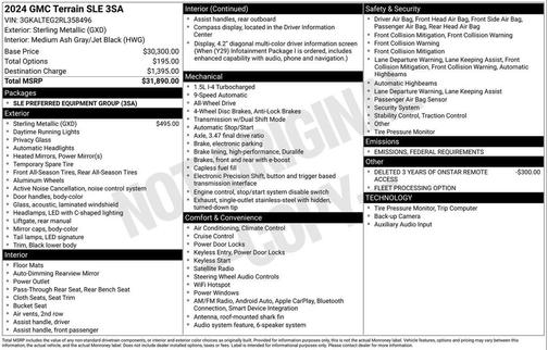 2024 GMC Terrain SLE