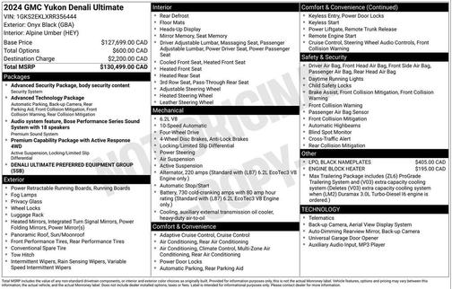 2024 GMC Yukon Denali Ultimate