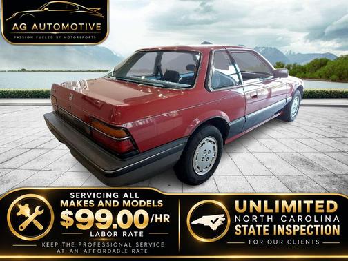 Red 1985 Honda Prelude
