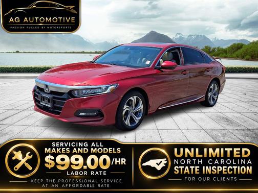 Red 2018 Honda Accord EX-L