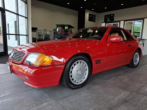 Red 1991 Mercedes-Benz SL-Class 300SL