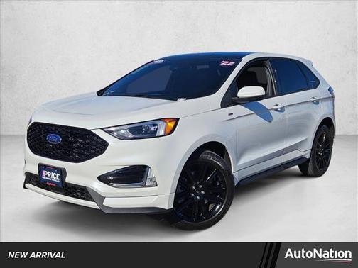 Star White Metallic Tri-Coat 2022 Ford Edge ST Line
