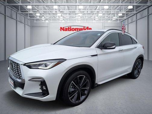 Radiant White 2025 INFINITI QX55 LUXE