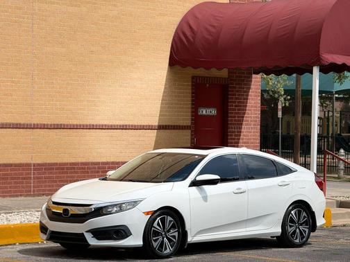 White 2017 Honda Civic EX-L Navi