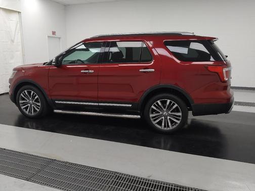 Red 2017 Ford Explorer Platinum