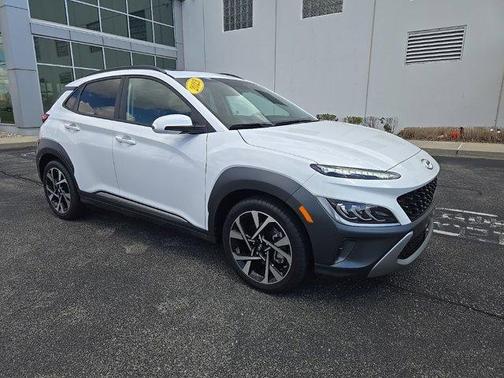 Lunar White 2023 Hyundai KONA Limited